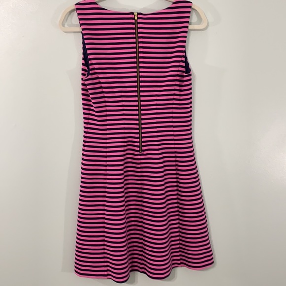 NWOT Lilly Pulitzer Brielle pink and blue striped sleeveless mini dress - Picture 7 of 9